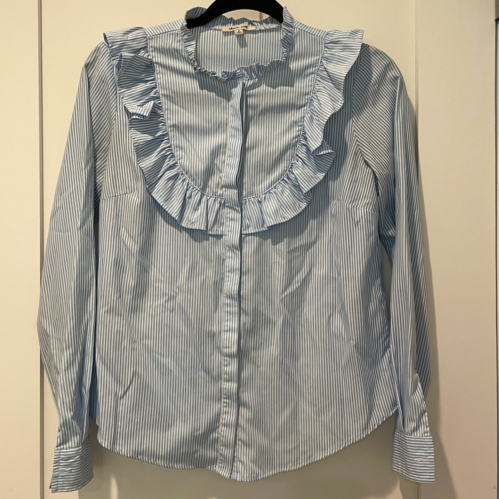 Pinstripe Button Down Shirt